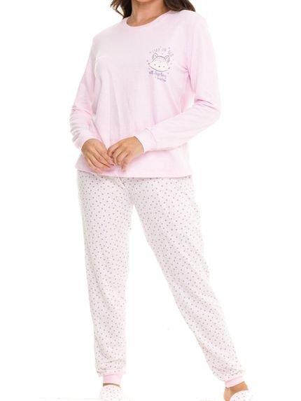 Pijama Feminino Longo Daisydays 26.38.0003 Rosa - Marca DaisyDays