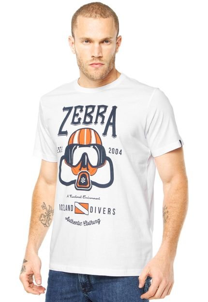 Camiseta Zebra Máscara Branca - Marca Zebra