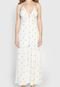 Vestido Forum Longo Tropical Off-White - Marca Forum