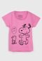 Camiseta Tricae por Snoopy Infantil Woodstock Tal Mãe Tal Filha Rosa - Marca Tricae por Snoopy