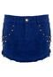 Saia Sarja Coca-Cola Clothing Mini Skirt Hapiness Azul - Marca Coca-Cola Jeans