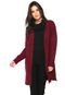 Maxi Cardigan For Why Tricot Vinho - Marca For Why