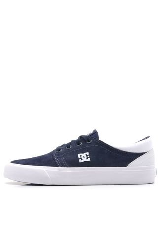 Tênis Couro DC Shoes Trase Sd Azul-Marinho