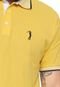 Camisa Polo Aleatory Reta Logo Amarela - Marca Aleatory