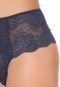 Calcinha Calvin Klein Underwear Hot Pant Renda Azul-marinho - Marca Calvin Klein Underwear