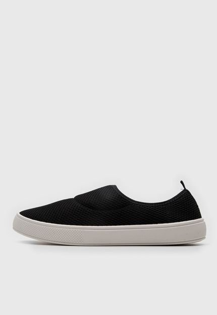 Slip On Beira Rio Liso Preto - Marca Beira Rio