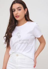 Polera Only Minnie Mouse Blanco - Calce Regular