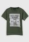 Camiseta Beats Infantil Lettering Verde - Marca Beats