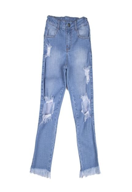Calça Infantil Jeans Rasgada Have Fun  6 Azul - Marca Have Fun