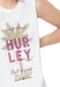 Vestido Hurley Curto Wavy Palm Branca - Marca Hurley