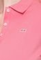 Vestido Polo Lacoste Curto Logo Rosa - Marca Lacoste