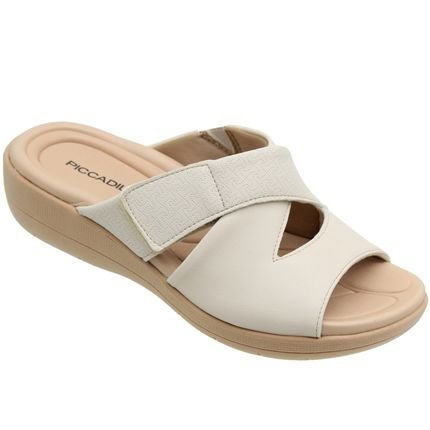 Tamanco Anabela Piccadilly Fascite Conforto Feminino Piccadilly Branco - Marca Piccadilly