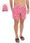 Bermuda Água Shorts Co Reta Carangueijo Pink - Marca Shorts Co