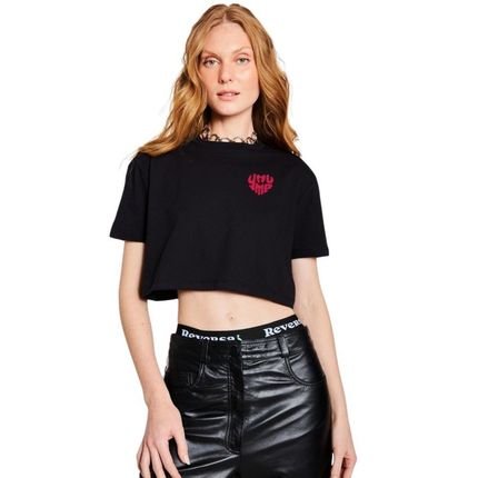 Cropped You Me Reversa Preto - Marca Reversa