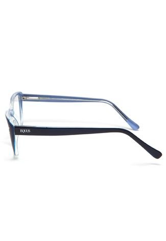 Óculos de Grau Equus Geométrico Azul