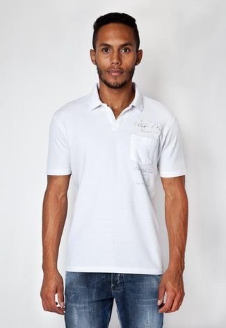 Camisa Polo Calvin Klein Jeans Branca - Compre Agora