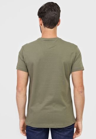 Camiseta Tommy Hilfiger Logo Verde - Compre Agora