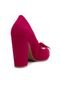 Peep Toe DAFITI SHOES Salto Grosso Rosa - Marca DAFITI SHOES