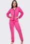 Pijama Feminino Longo 4 Estações de Botão Amamentação Pijama Gestante Pijama Americano Maternidade Rosa Pink - Marca 4 Estações
