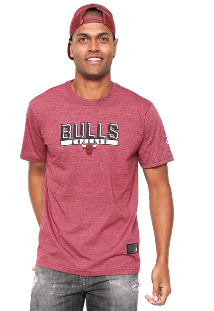 Camiseta New Era Chicago Bulls Vinho - Marca New Era