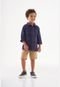 Camisa Infantil Xadrez para Menino Up Baby Azul - Marca Up Baby