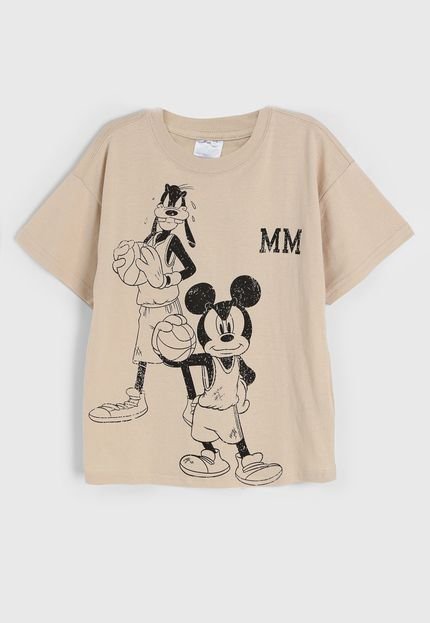 Camiseta Cotton On Mickey Mouse Bege - Marca Cotton On