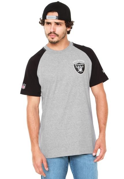 Camiseta New Era Division Oakland Raiders Cinza - Marca New Era