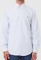 Camisa Polo Ralph Lauren Reta Listrada Branca/Azul - Marca Polo Ralph Lauren