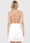 Vestido Calvin Klein Curto Textura Branco - Marca Calvin Klein