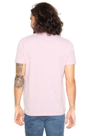 Camiseta Colcci Slim Rosa