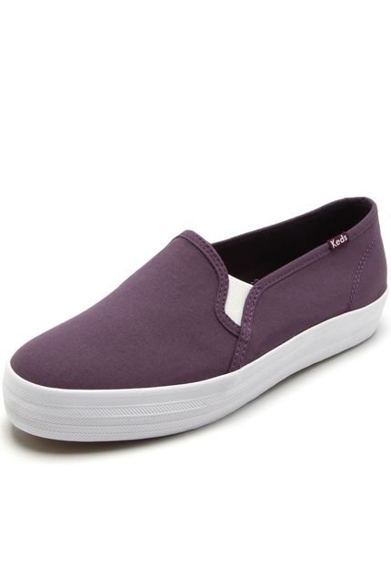 Slip On Keds Sola Alta Triple Decker Canvas Roxo - Marca Keds