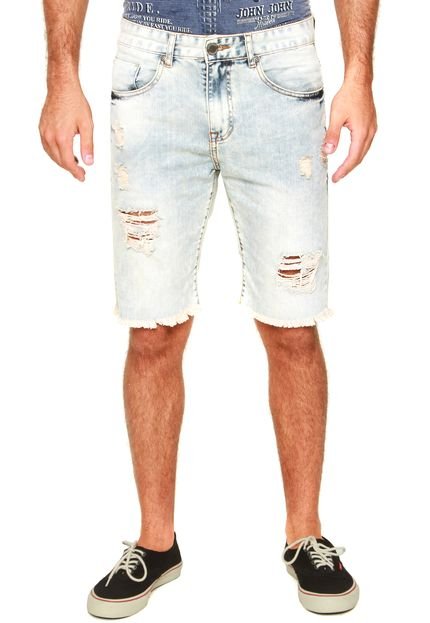 Bermuda Jeans John John Reta Comfort Azul Claro - Marca John John