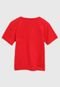 Camiseta Brandili Infantil Lettering Vermelha - Marca Brandili