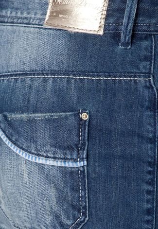 Saia Jeans Iódice Denim Mini Floyd Stone Azul