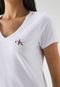 Camiseta Calvin Klein Jeans Slim Logo Branca - Marca Calvin Klein Jeans