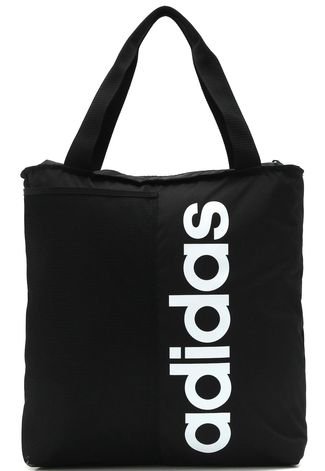 Bolsa Adidas Shopper Preta Essentials Linear - Paqueta Esportes