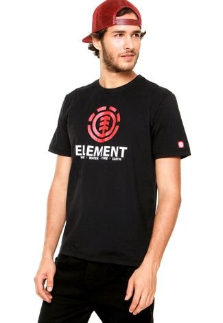 Camiseta Element Vertical Preta