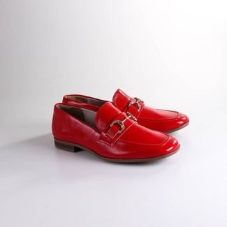 Loafer Feminino Via Marte 075-004 Vermelho Incolor