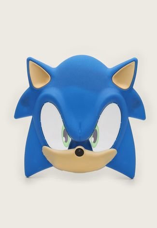 Sandália Infantil Grendene Kids Sonic Mask Azul-Marinho