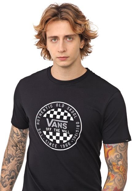 Camiseta Vans Checker Ss Preta - Marca Vans