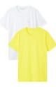 Camisetas Pack De 2 S Slim De Algodón Orgánico Amarillo Calvin Klein