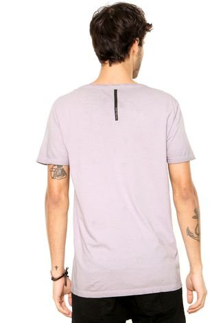 Camiseta Calvin Klein Jeans Lavagem Roxa