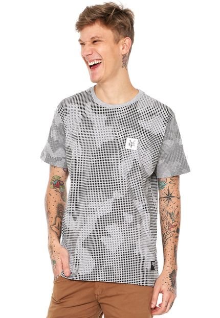 Camiseta Zoo York Manga Curta Camo On Dots Cinza - Marca Zoo York