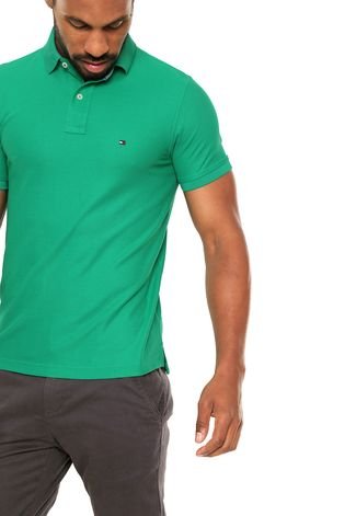 Camisa Polo Tommy Hilfiger Verde em Promoção na Americanas