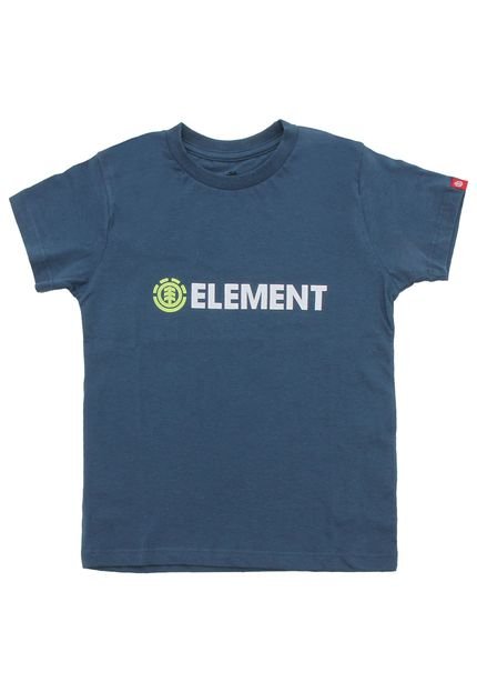 Camiseta Element Menino Escrita Azul - Marca Element