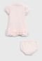 Vestido Polo Ralph Lauren Infantil Babado Rosa - Marca Polo Ralph Lauren