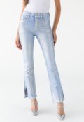 Calça Sawary Bootcut Metalizada Prata - Marca Sawary