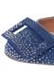 Sapatilha DAFITI SHOES Fivela Brilho Azul - Marca DAFITI SHOES