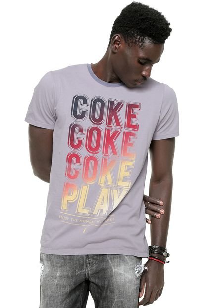 Camiseta Coca Cola Play Cinza - Marca Coca-Cola Jeans