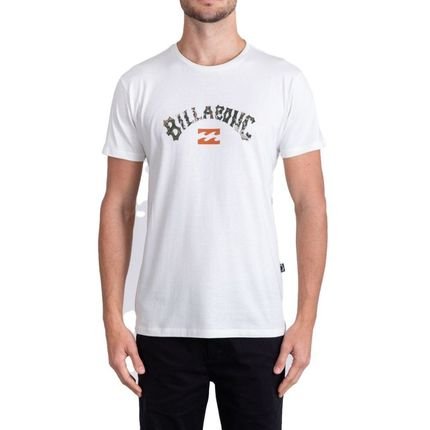 Camiseta Billabong Arch Fill Camo Masculina Off White - Marca Billabong